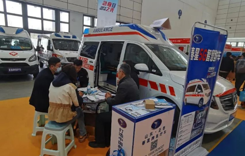 互联网+院前急救/5G急救系统-天荣智慧医疗携5G智慧型救护车信息化技术方案亮相山东医博会