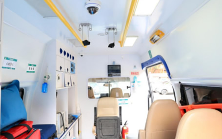 5G急救系统/ 急救车载监护天荣医疗-120救护车上5G智慧急救系统展示！